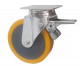 Ruota nucleo nylon stampato supporto girevole con freno