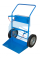 carrello portabombole ossigeno gpl  ruote maggiorate