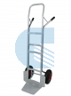 Carrello porta casse in alluminio a doppia spalla