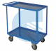 Carrello portatutto con 2 piani con bordo contenimento