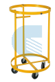 Carrello trasporto rifiuti senza coperchio