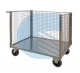 carrello a 3 sponde in acciaio inox