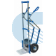 carrello in alluminio con scivoli per scale