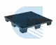 Pallet plastica 1130x1130 carichi medi a 4 vie - Con Bordo - Uso Container