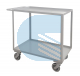 Carrello Office con 2 piani grandi con bordo