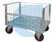 Carrello Contenitore con Sponda Apribile