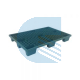 Pallet plastica 800x1200 carichi medi a 4 vie -Verde Ecologico