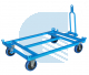 Rimorchio porta europallet basso - manico con ritorno automatico