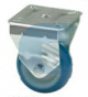 Solo ruota nylon poliuretano blu - arredamento