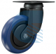 Ruota d. 60x24 Nylon poliuretano blu Girevole