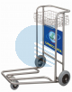 Carrello portabagali acciaio inox piano tubolare