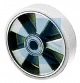 Ruota alluminio poliuretano antistatico d. 200x50 Solo Ruota 