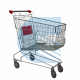 Carrello in filo Self service capacita' 90lt