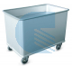 Carrello Lavanderia Fondo Mobile 230lt con Paracolpi