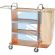 Carrello Pulizie Alberghi con Piani in Legno