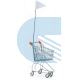 Carrello in filo Self service BABY