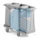 carrello pulizia stanze con 2 portasacchi