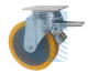 Ruota nucleo nylon stampato supporto girevole con freno