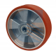 Ruota Alluminio Poliuretano d. 125x30