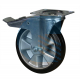Ruota Elastica d. 200x50 - Supporto Rotante con Freno