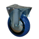 Ruote gomma blu supporto fisso