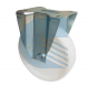 Ruota nylon bianco supporto fisso