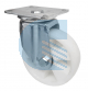 Ruota nylon bianco supporto girevole serie pesante