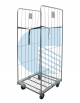 Roll Container con ruote in gomma blu