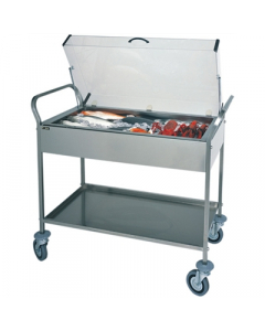 Carrello espositore refrigerato a piastre eutettiche
