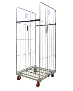 Roll Container con 2 sponde e 2 Cinghie