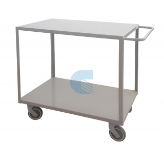Carrello Office con 2 piani 500x800 con ruote ad alta silenziosità
