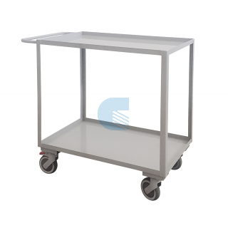Carrello 2 piani office con ruote alta silenziosità con  freno di  stazionamento