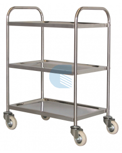 Carrello di servizio a tre vassoi stampati