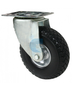 Ruota Anti Foratura Nera ø260x85 - Supporto Rotante