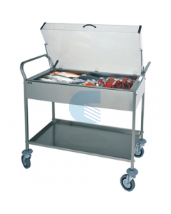 Carrello espositore refrigerato a piastre eutettiche