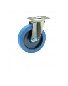 Ruota d. 125x36 - Supporto Rotante Acciaio inox