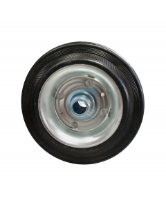 Ruota Gomma Nera Disco Ferro 250x60 