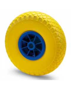 Ruota Anti Foratura Diametro mm 260x85 - Poliuretano Giallo Cerchio nylon