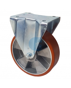 Ruota Alluminio Poliuretano ø160x50 - Supporto fisso