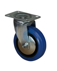 Ruota Gomma Blu ø200x50 - Supporto Rotante
