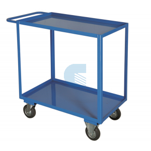 Carrello portatutto con 2 piani con bordo contenimento