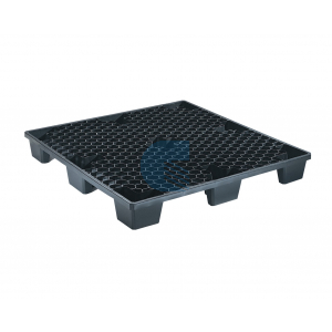 Pallet plastica 1130x1130 carichi medi a 4 vie - Con Bordo - Uso Container