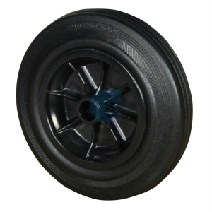 Ruota Gomma Nera - Disco Polimero Termoplastico ø200x50 