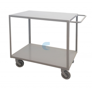Carrello office a 2 piani 600x900 con ruote ad alta silenziosità