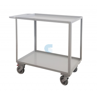 Carrello 2 piani office con ruote alta silenziosità con  freno di  stazionamento