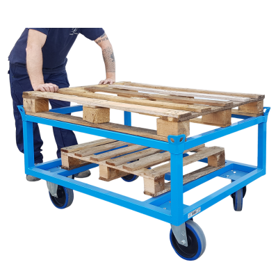 Carrello porta pallet in uso